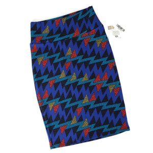 LuLaRoe Pencil Skirt Cassie Geometric Pattern